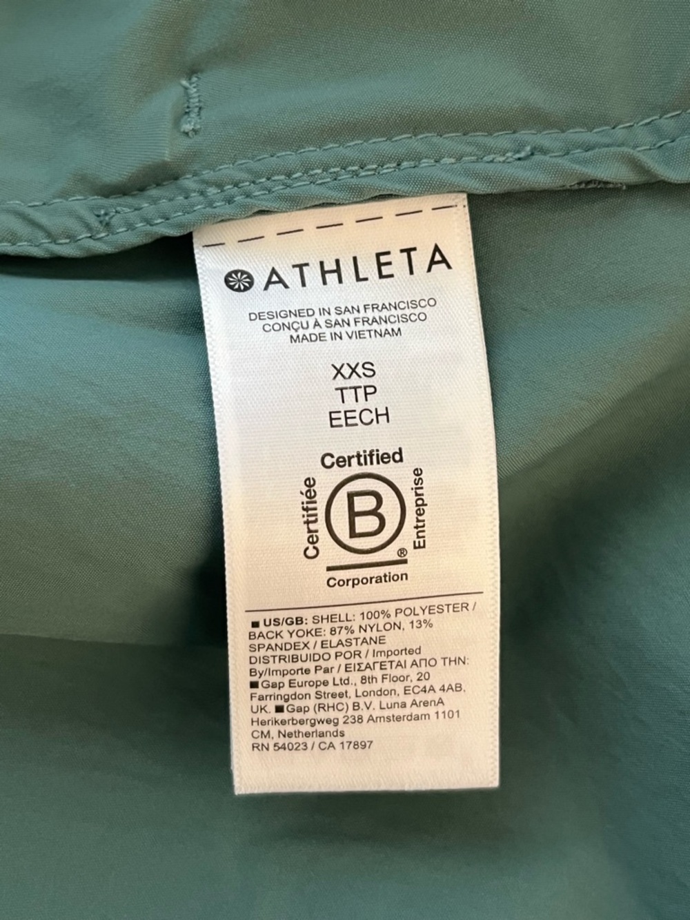 Athleta Advantage Poplin Jacket Pullover Teal Wat… - image 10